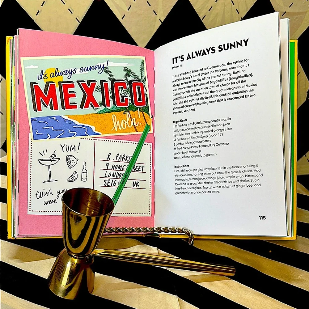 “Tequila Made Me Do It” Cocktail Book | Recipes + Bar Cart Decor - Picture 7 of 8